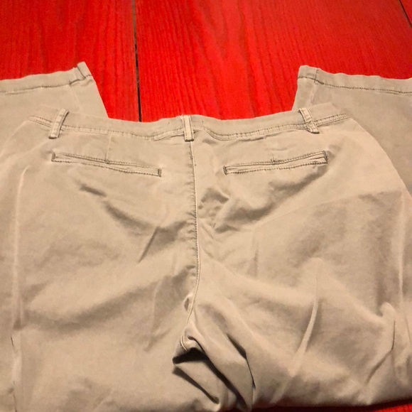 Maurice’s olive grey colored Cropped Pants - Picture 2 of 4